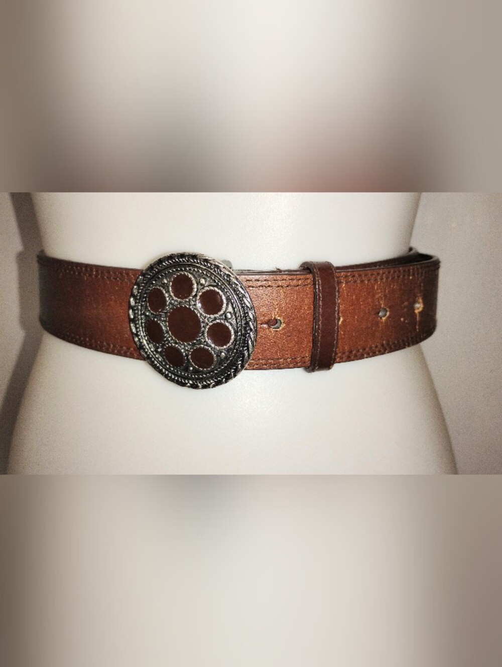 RETRO NY&CO LEATHER BELT